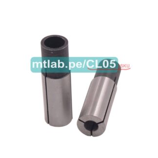 Collet/chuck adaptador de 1/2pulg 12.7mm a 6mm para fresas y brocas de 6mm. Para router de 1/2pulg