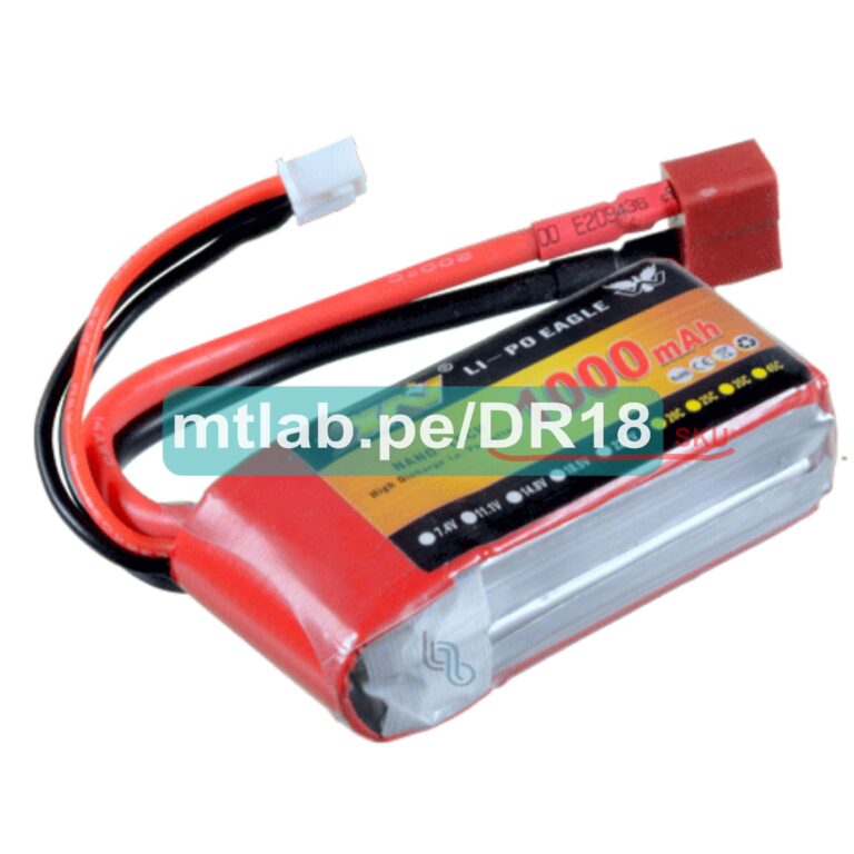2x Batteria LiPo 7.4V 1000mAh 35C Con Connettori PH2.0 & JST Per SCX24 E Altri Modelli RC