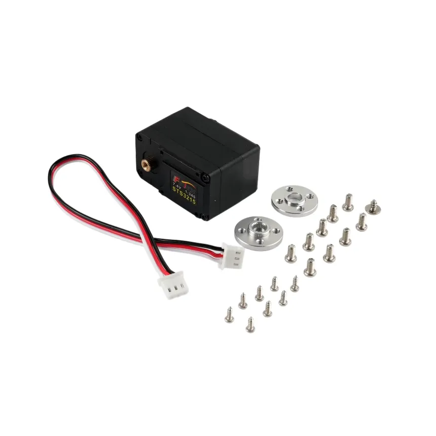 Servo Feetech ST3215 C001 de bus serial TTL con carcasa negra y cable de 3 pines