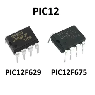 PIC12F629, PIC12F675, formato DIP
