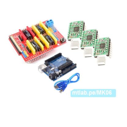 thumbnail interactive-video image 1 of Initeq Arduino Nano CNC Shield V3 + A4988 Stepper Driver 3-Axis Kit – 3D Printer/Engraver 1 of 3