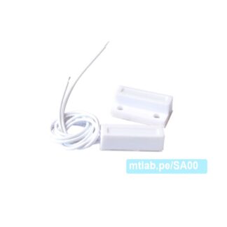 Sensor magnético MC-38 de puerta, ventana, consta de 2 partes, al estar juntos envian señal de NC.