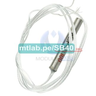 Sensor de Temperatura PT100 Sonda Platinum -20 a 450 C°, de 2 hilos. 4x30mm, 50cm