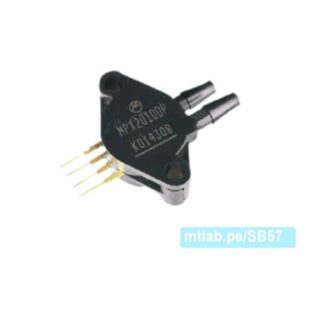 Sensor de presión MPX2010DP. Sensor integrado de presión de aire, de alta precisión