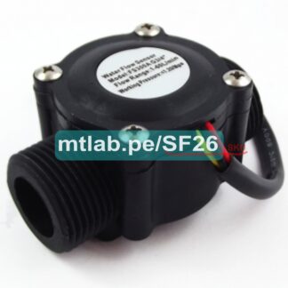 Sensor de flujo de agua / caudalimetro modelo FS300, 3/4 pulg , menor a 1.2MPa, rango de 1 a 60L/min