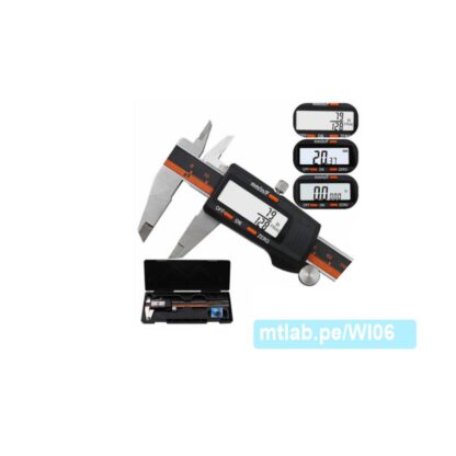 Calibrador Vernier Digital 0-150mm 0-6 pulgadas, acero inoxidable
