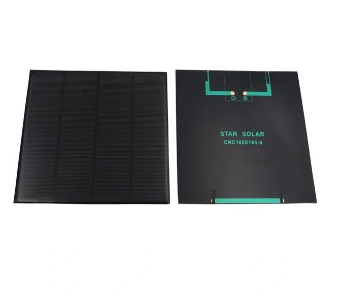 Panel solar policristalino 6V 4.3W 165×165mm, superficie texturizada, marca STAR SOLAR