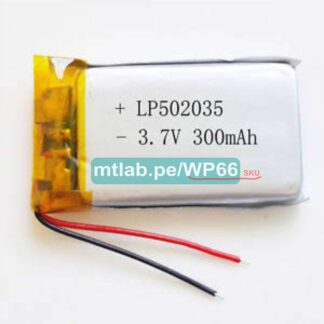 Batería recargable polimero LIPO 3.7V 300mAh