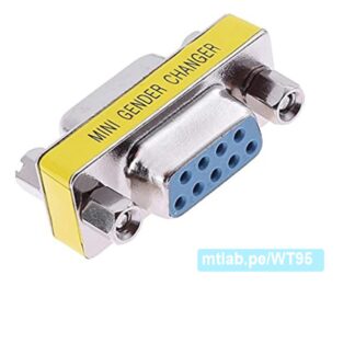 Adaptador DB9 Hembra a Hembra (9 pines)