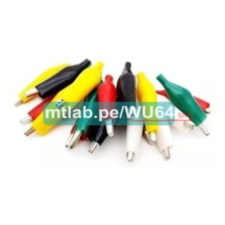 Conector tipo cocodrilo pequeño varios colores