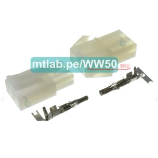Set conector L6.2 de 2 vías para cable pitch 2.54mm
